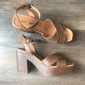 Seven dials, wedge heels, size 8 1/2